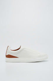 WHITE LEATHER SNEAKERS