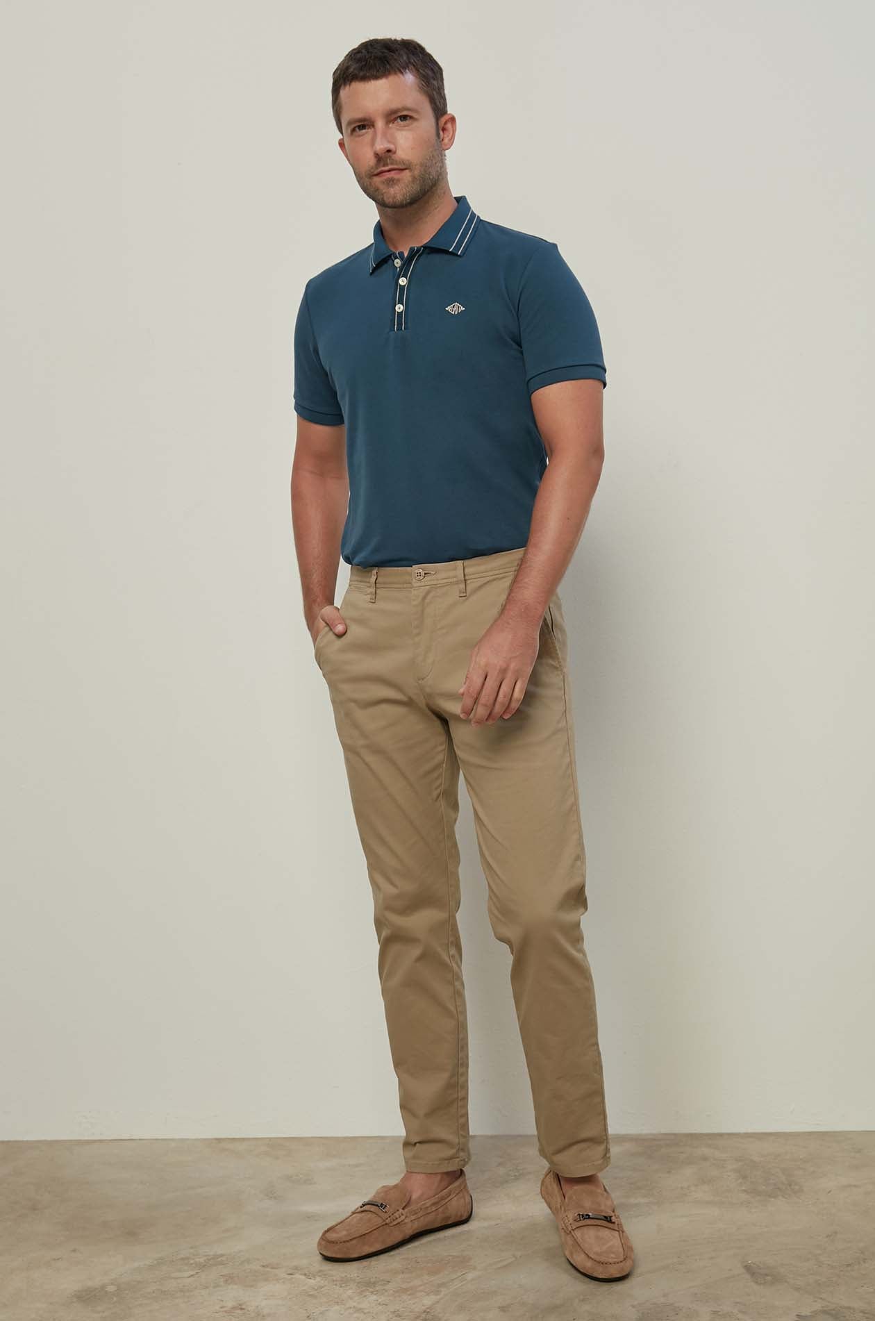 RHOMBUS LOGO PIQUE POLO