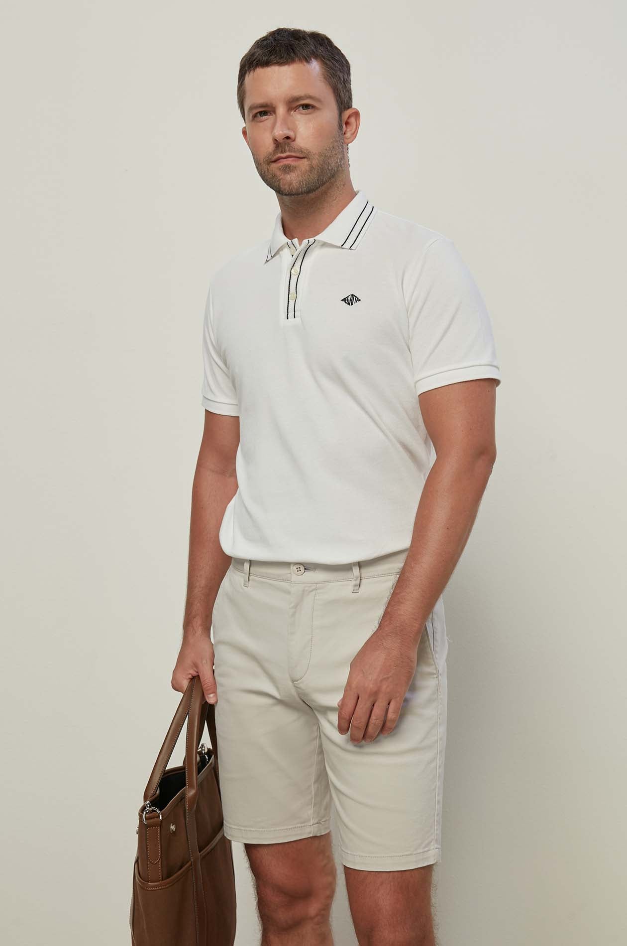 RHOMBUS LOGO PIQUE POLO