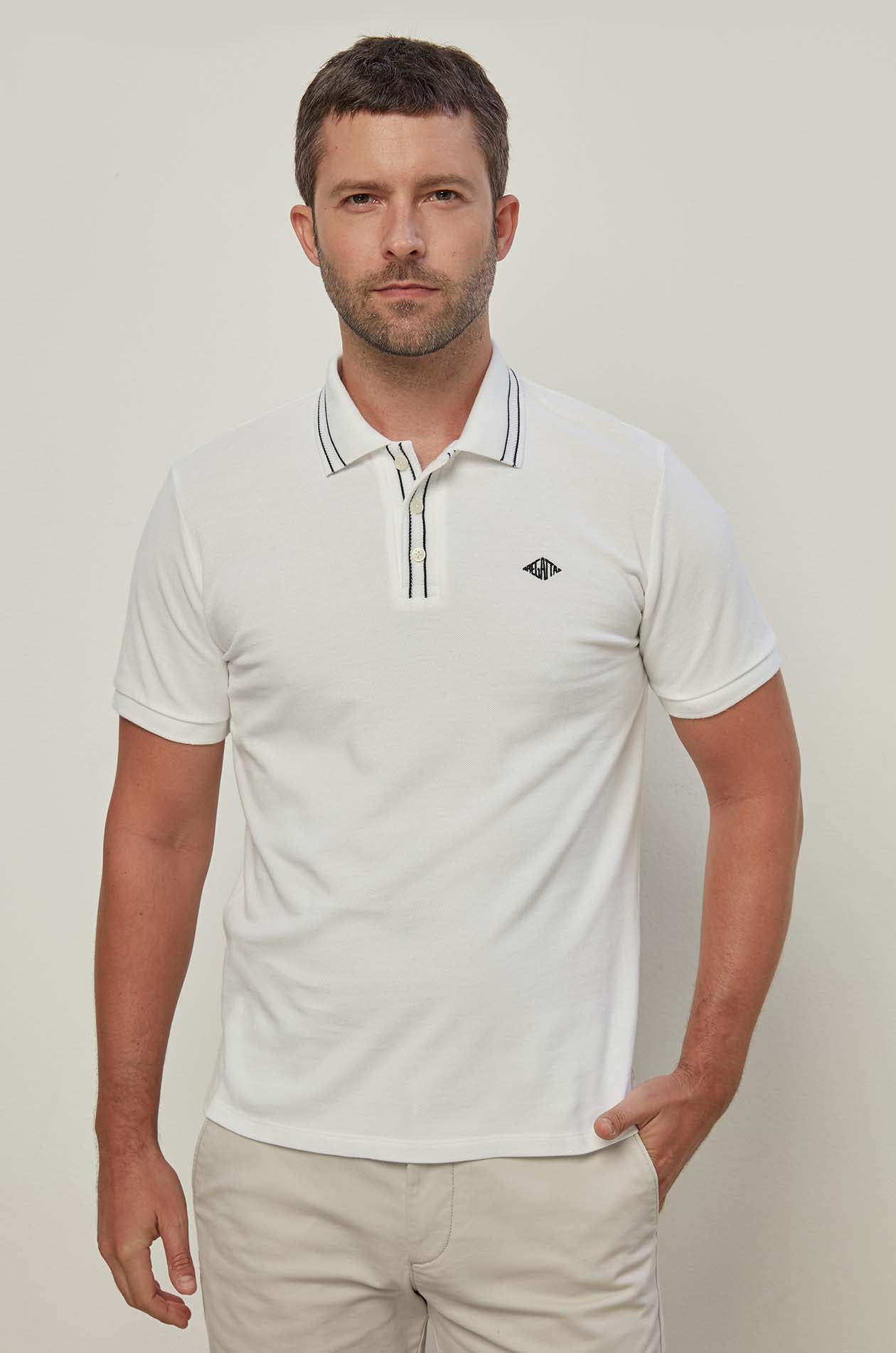 RHOMBUS LOGO PIQUE POLO