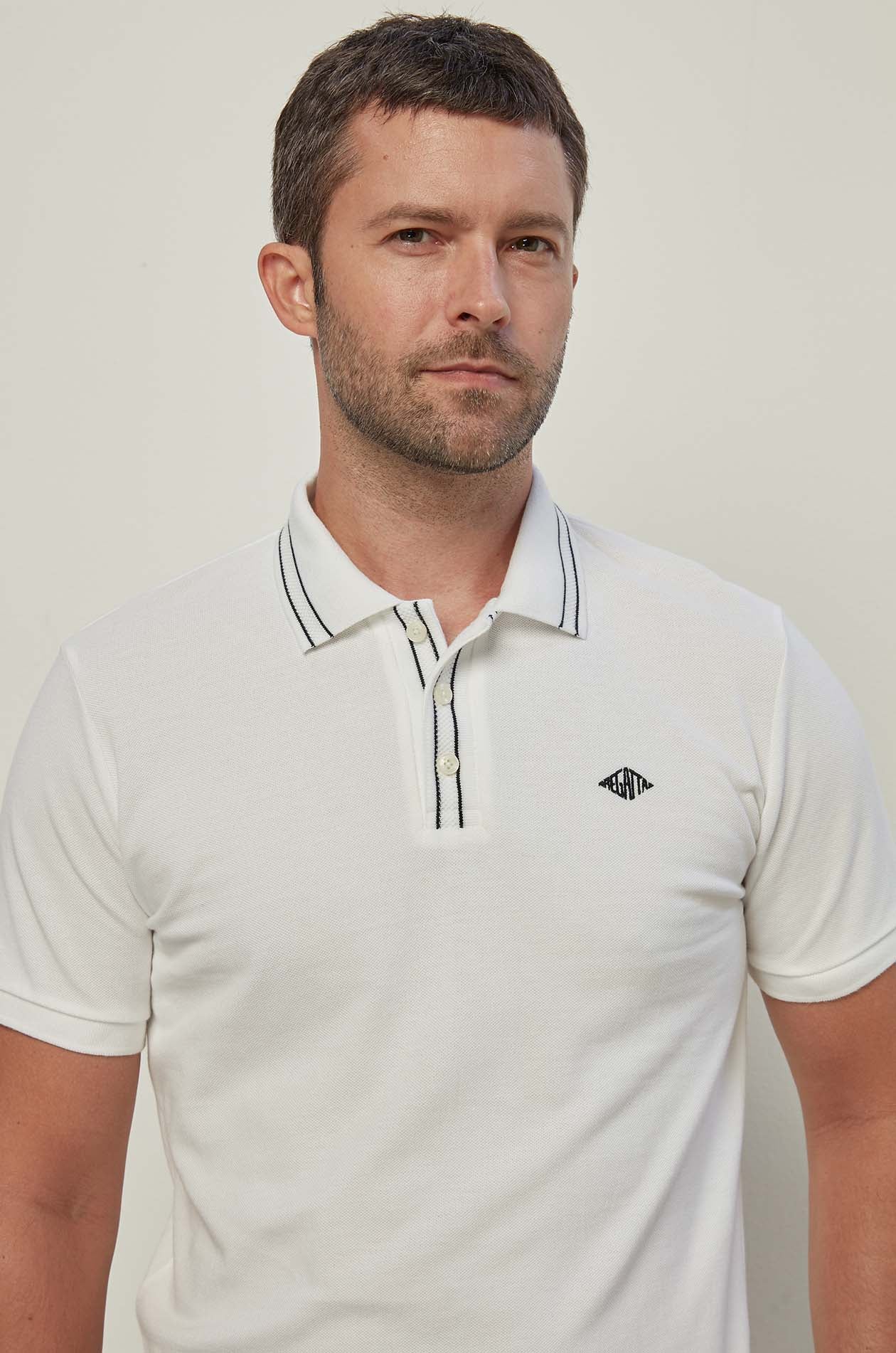 RHOMBUS LOGO PIQUE POLO