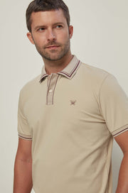 RIBBED STRIPE PIQUE POLO