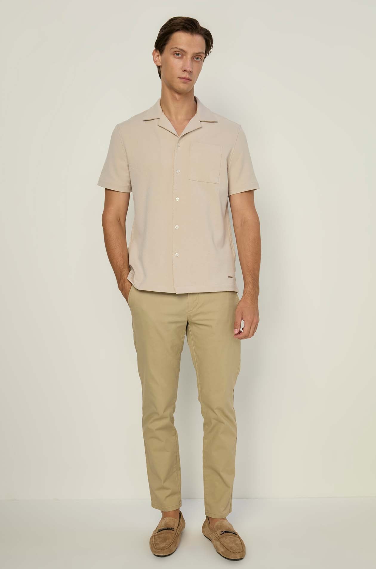 TWILL MONOGRAM PRINTED SHIRT