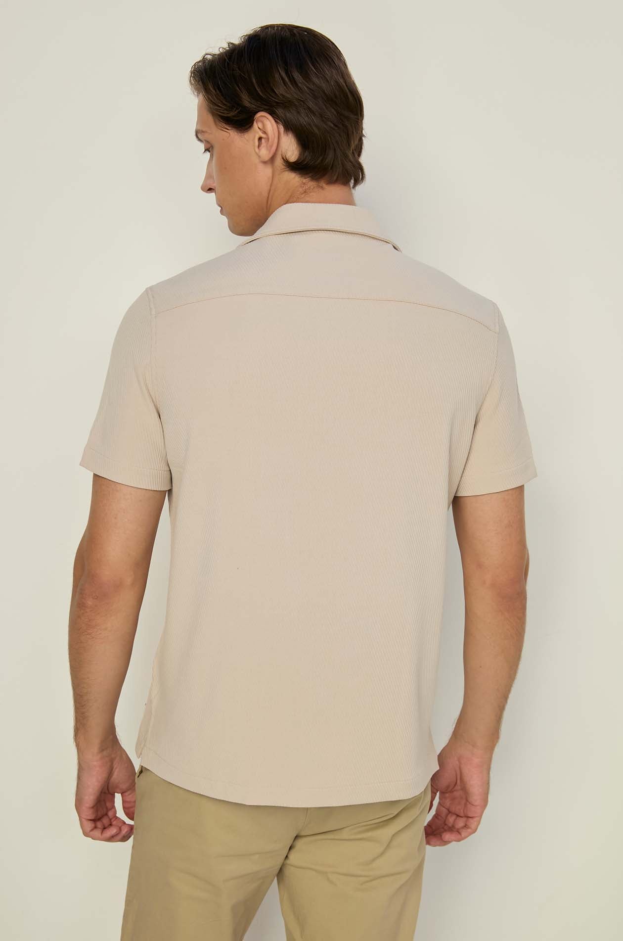 TWILL MONOGRAM PRINTED SHIRT