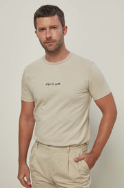 TEXTURED LOGO JACQUARD TEE