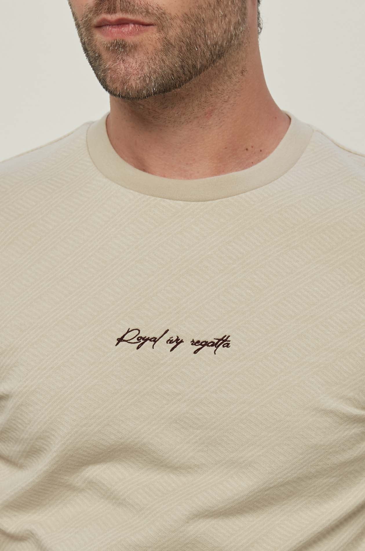 TEXTURED LOGO JACQUARD TEE