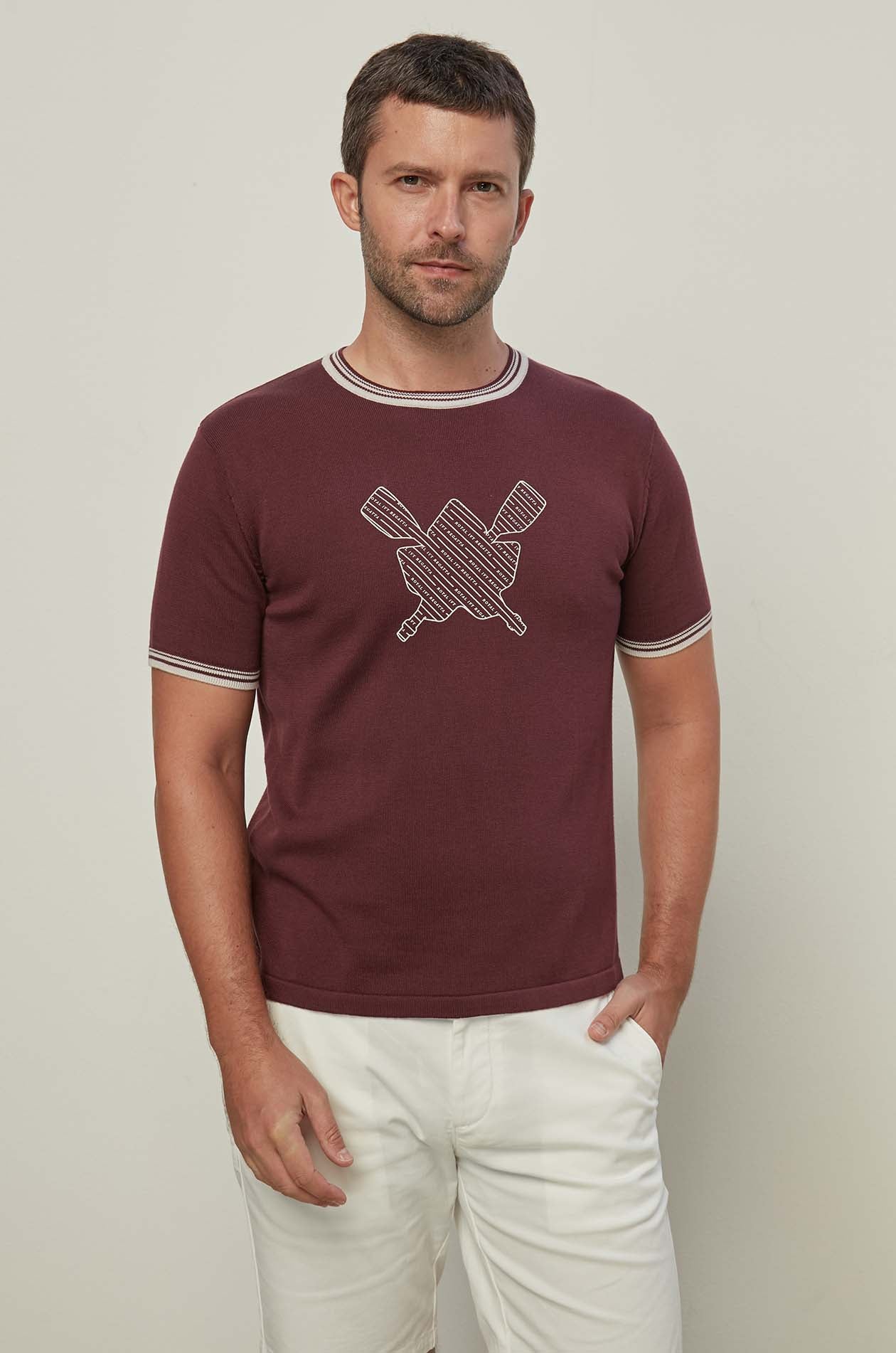 HIGH DENSITY LOGO KNITTED TEE