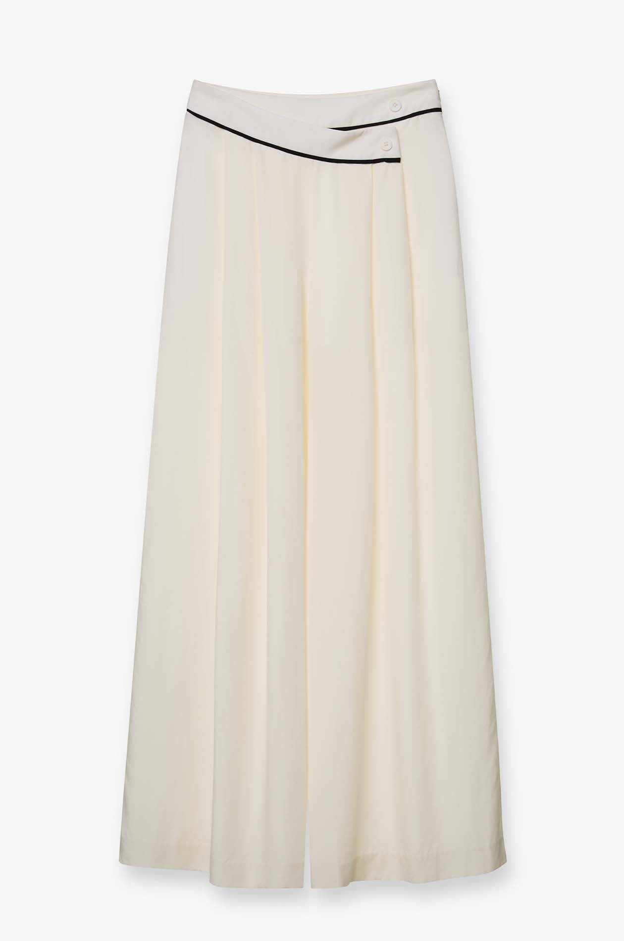 WRAPPED WIDE LEG PANTS