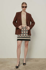 GEOMETRIC MINI SKIRT