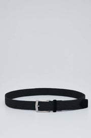 WOVEN BELT WITH SUEDE EMBOSSED LOGO