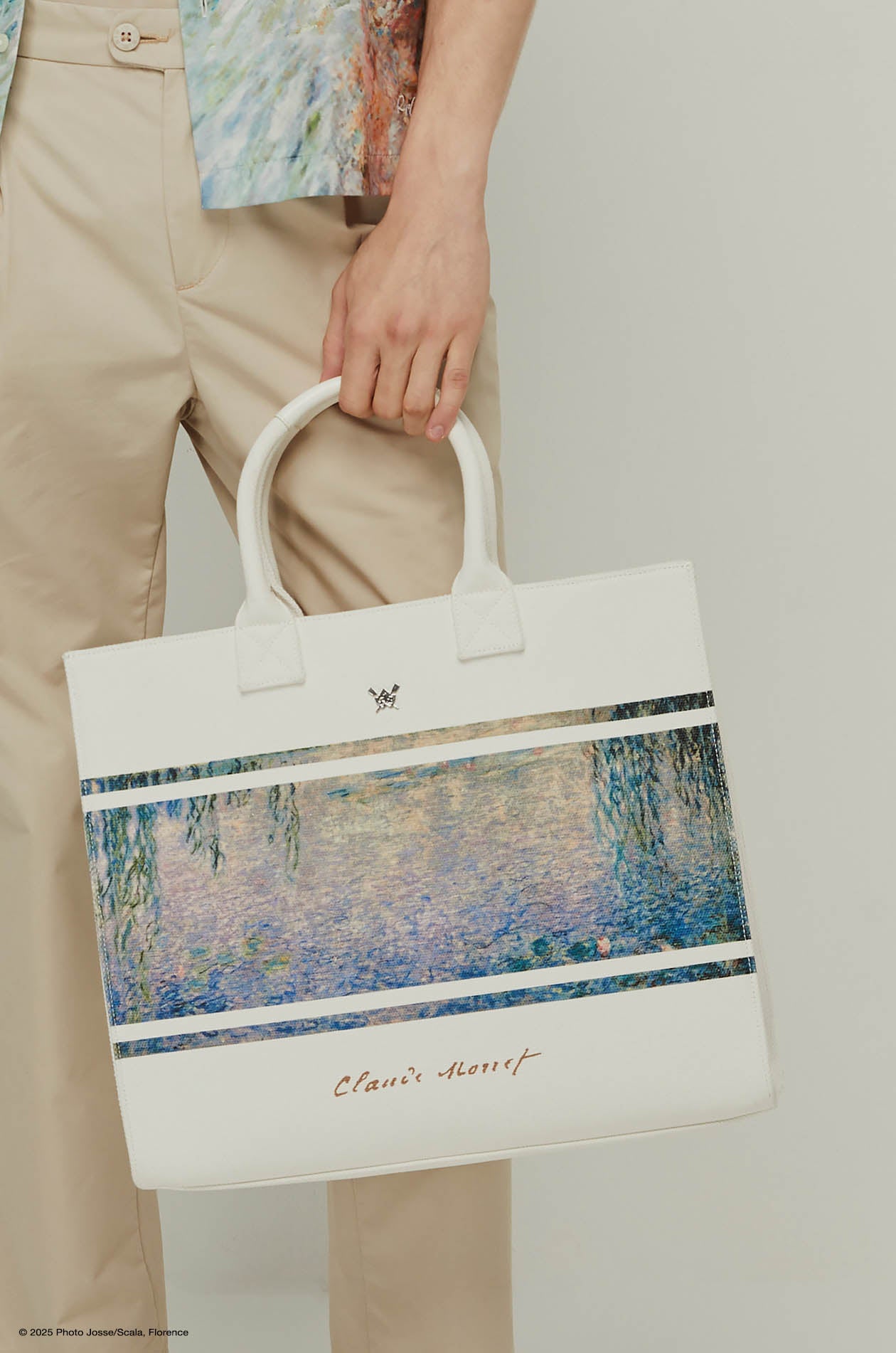 WATER LILIES MONET PRINTED TOTE BAG