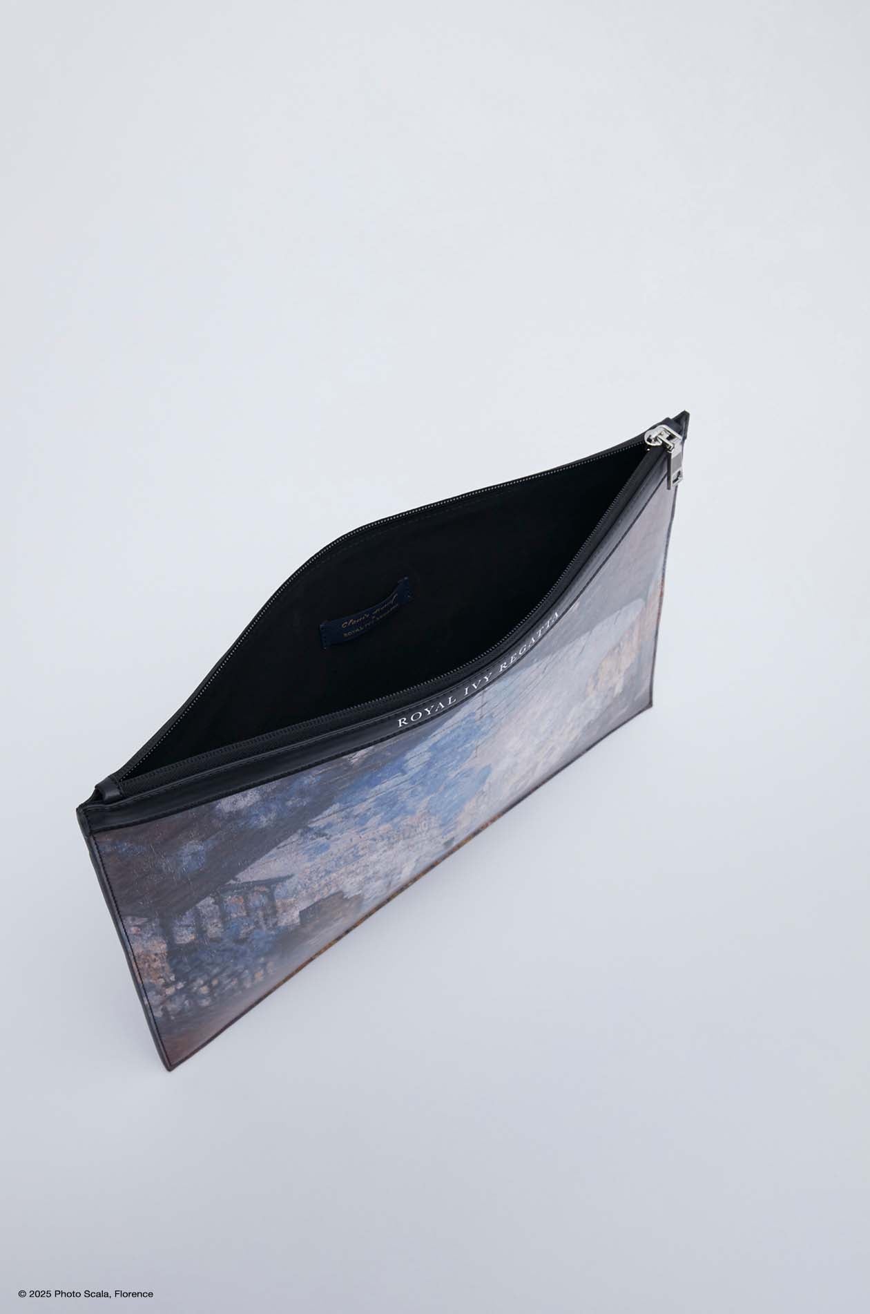 GARE SAINT LAZARE MONET PRINTED DOCUMENT BAG