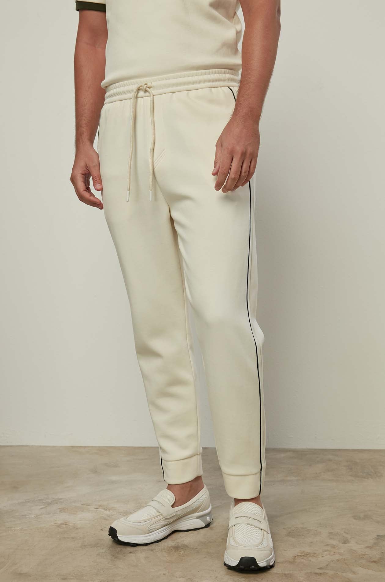 RIBBED STRIPE SWEAT PANTS