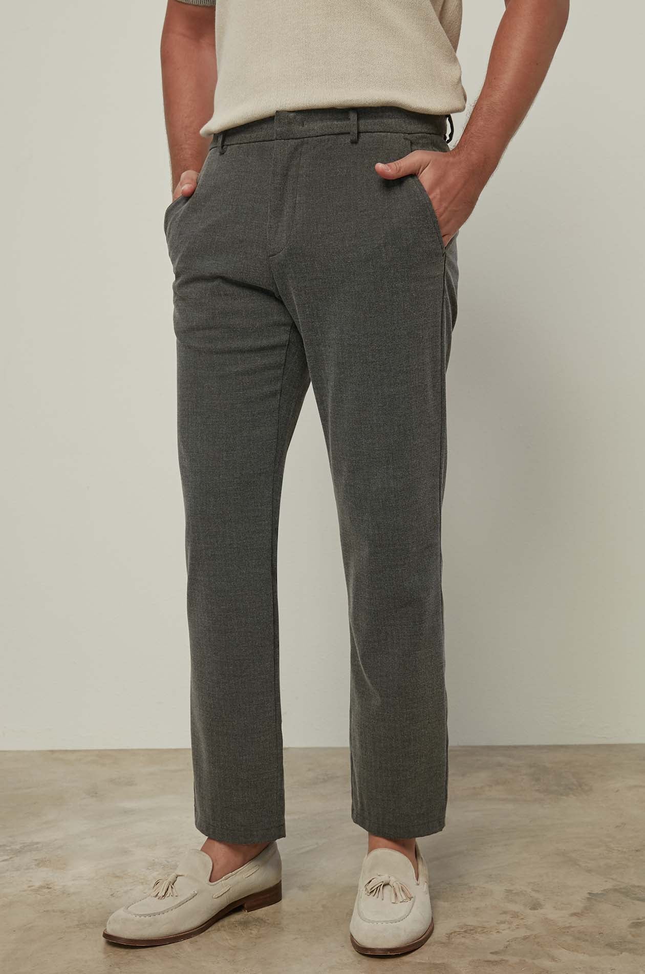 BLACK TOP DYED TROUSERS