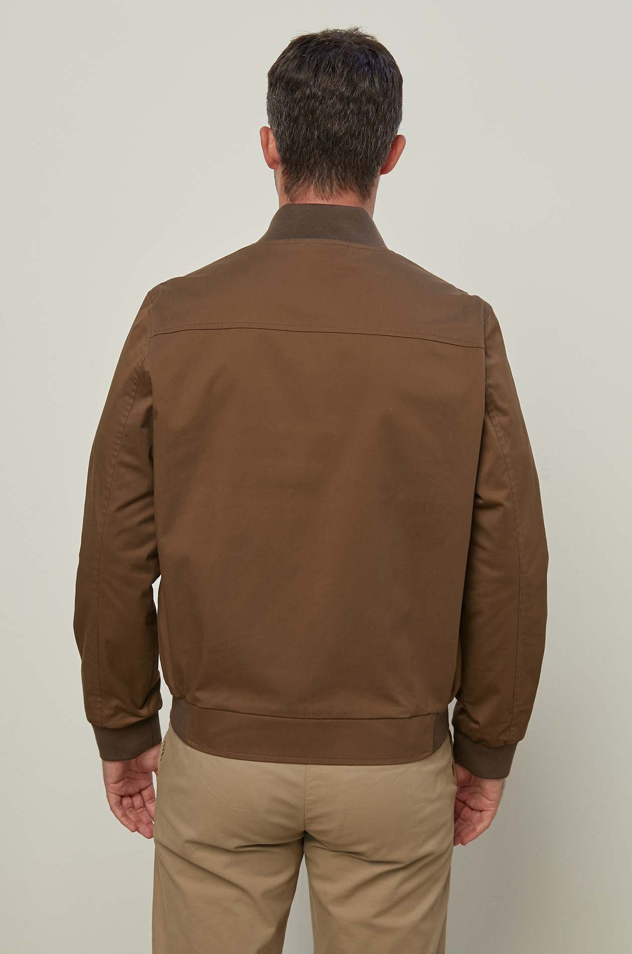 TWILL SATIN BOMBER JACKET