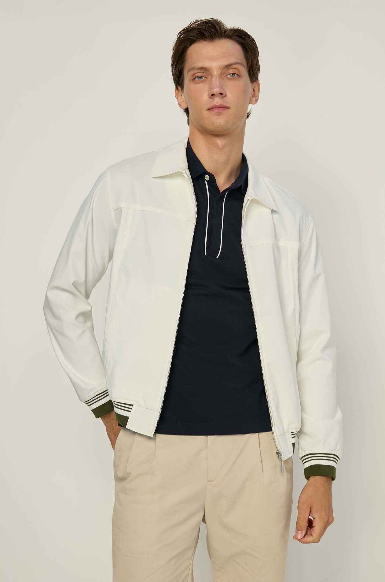CONTRAST PIPING POLO SHIRT