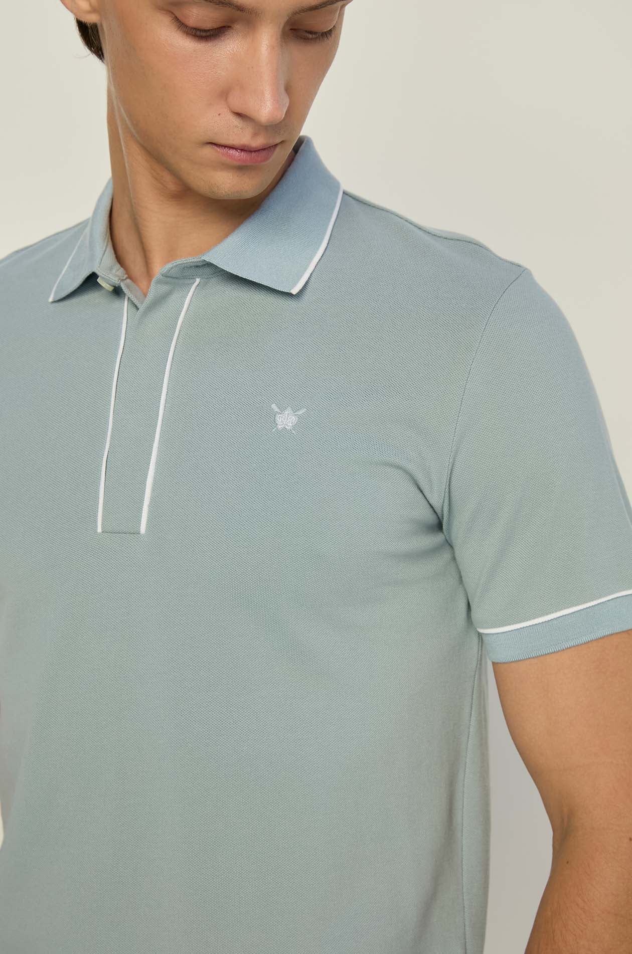 CONTRAST PIPING POLO SHIRT