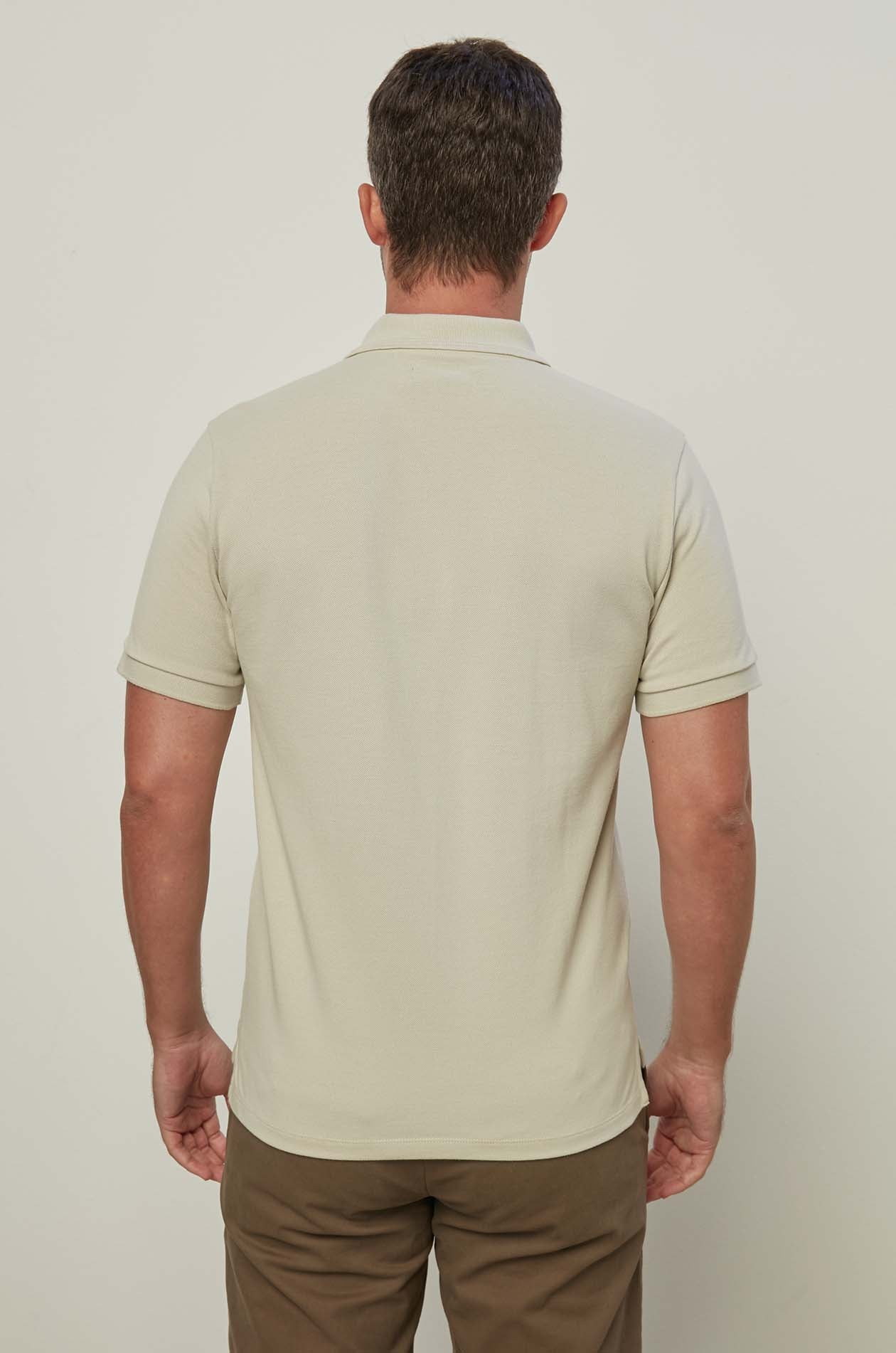 ON TONE LOGO PIQUE POLO