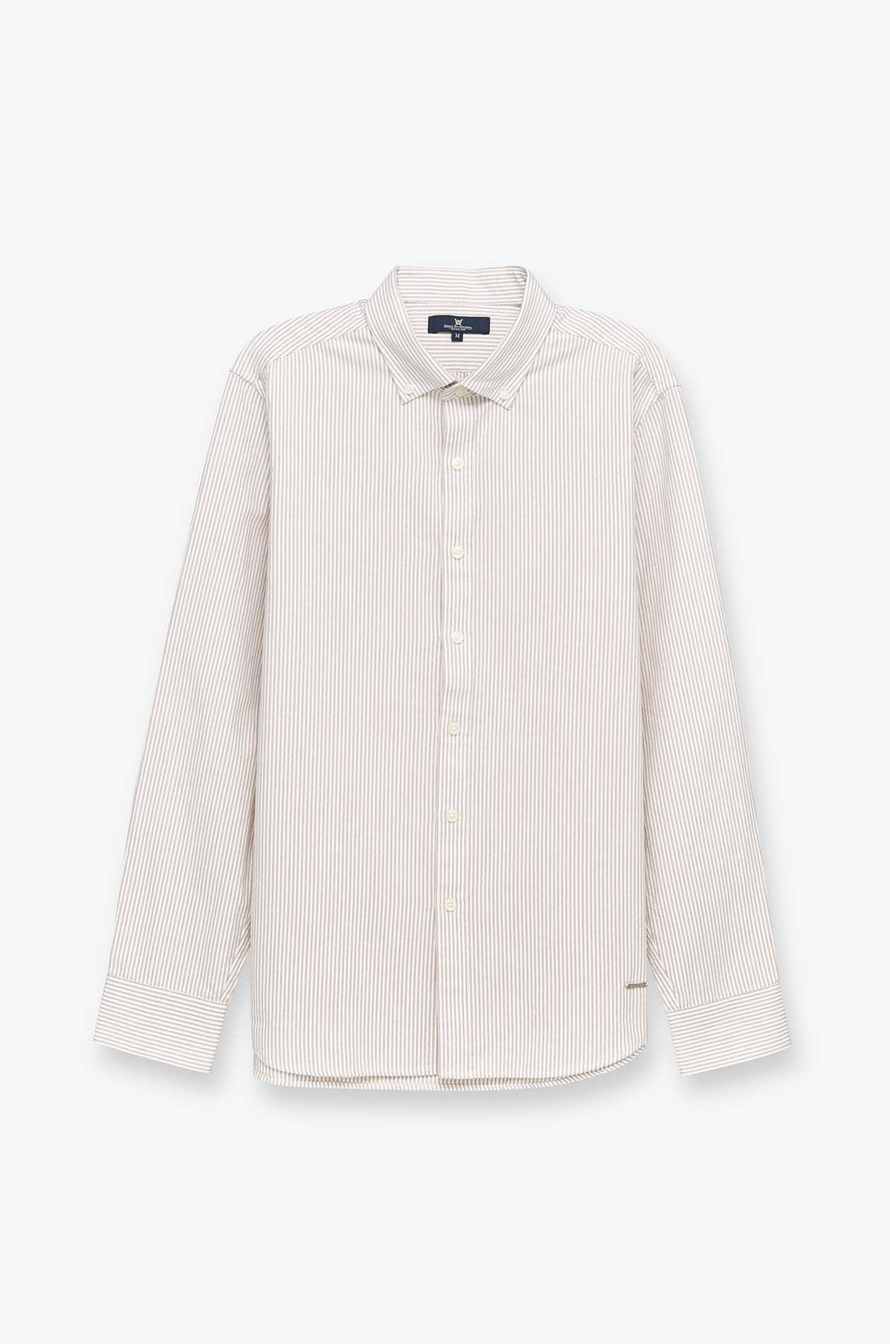 STRIPE LONG SLEEVE OXFORD SHIRT