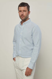 STRIPE LONG SLEEVE OXFORD SHIRT