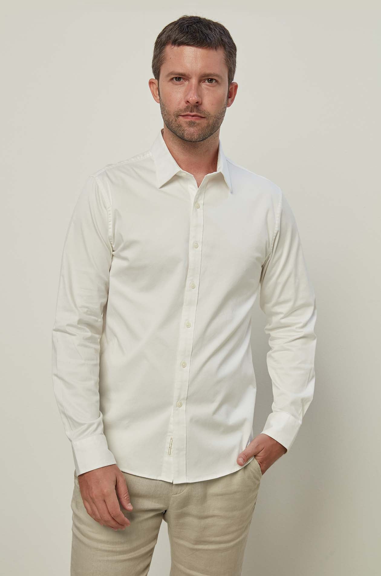 MERCERIZED LONG SLEEVE SHIRT