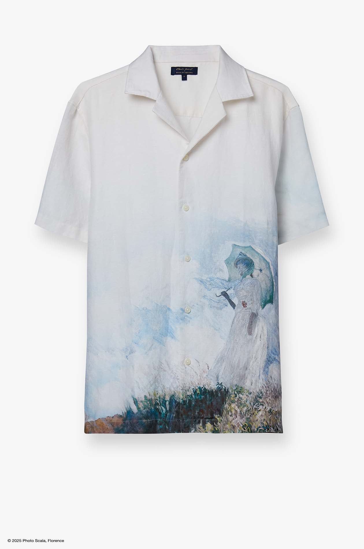 WOMAN WITH A PARASOL PRINTED SHIRT