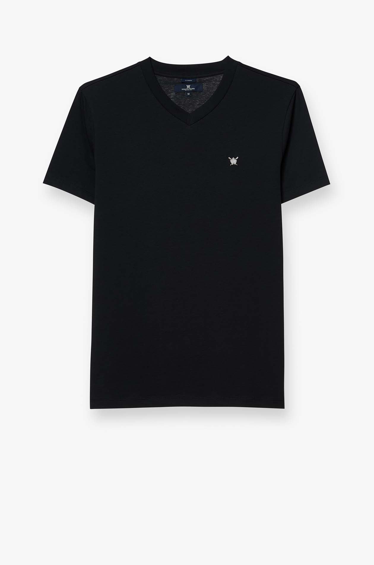 V-NECK LOGO TEE