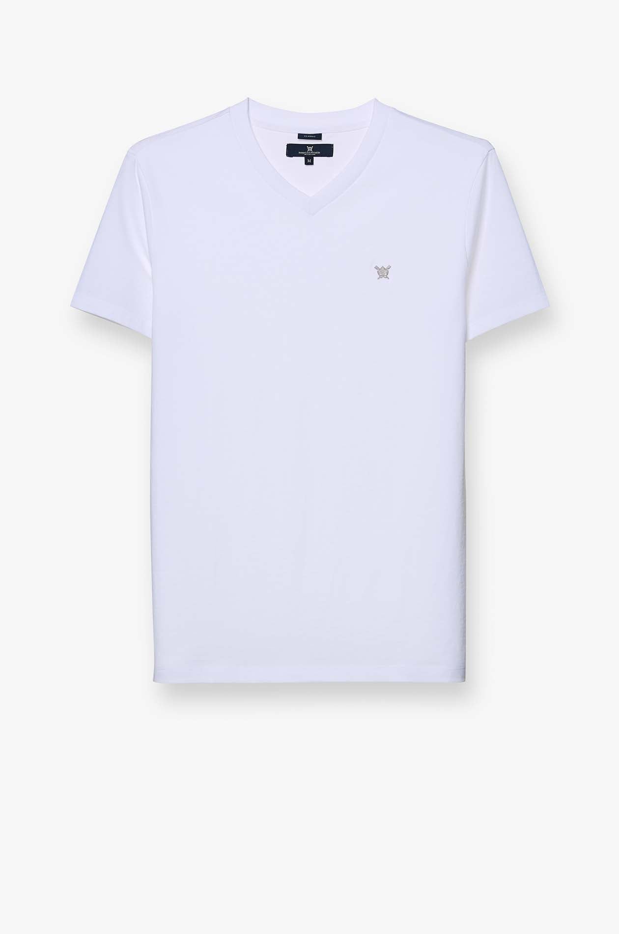 V-NECK LOGO TEE