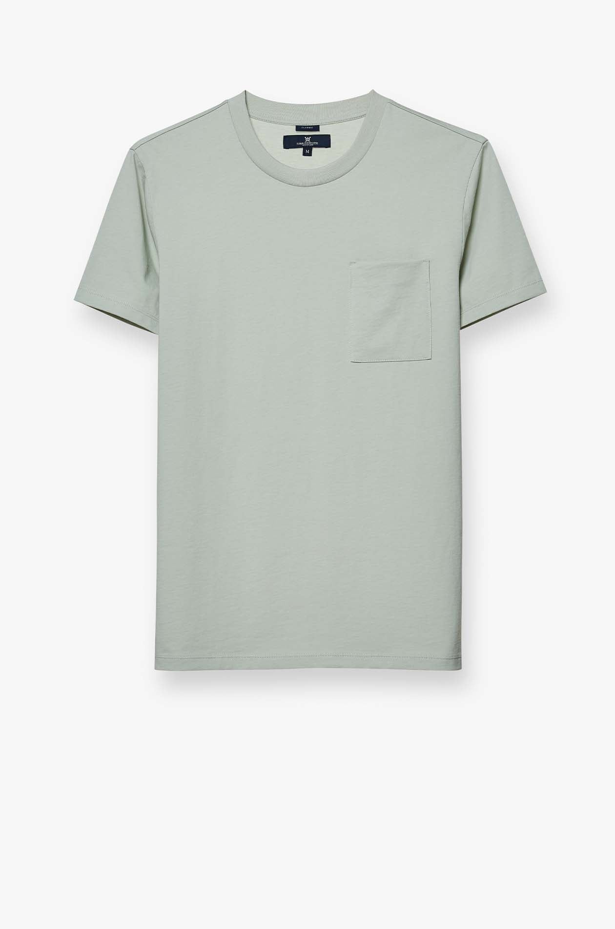 ROUND NECK TEE WITH POCKET
