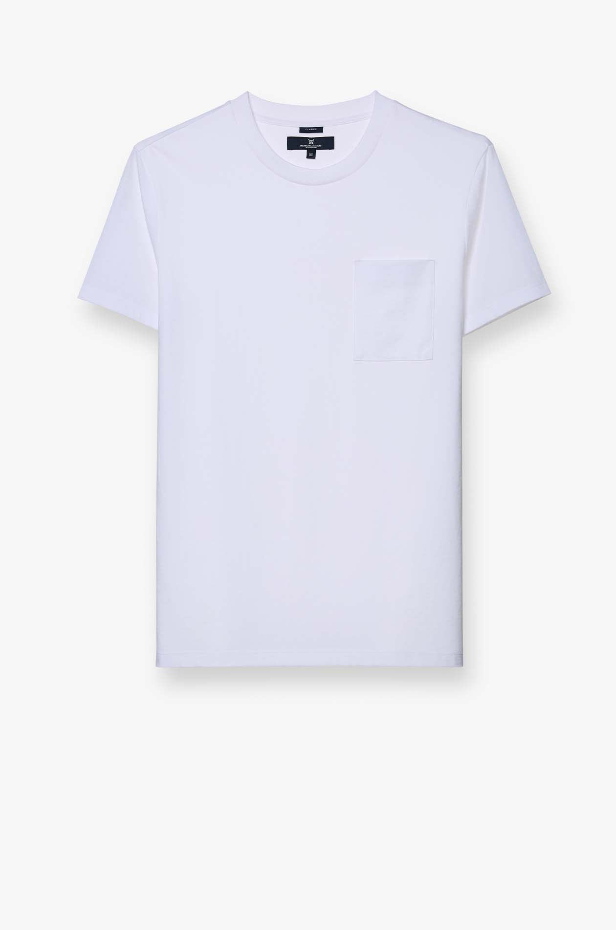 ROUND NECK TEE WITH POCKET