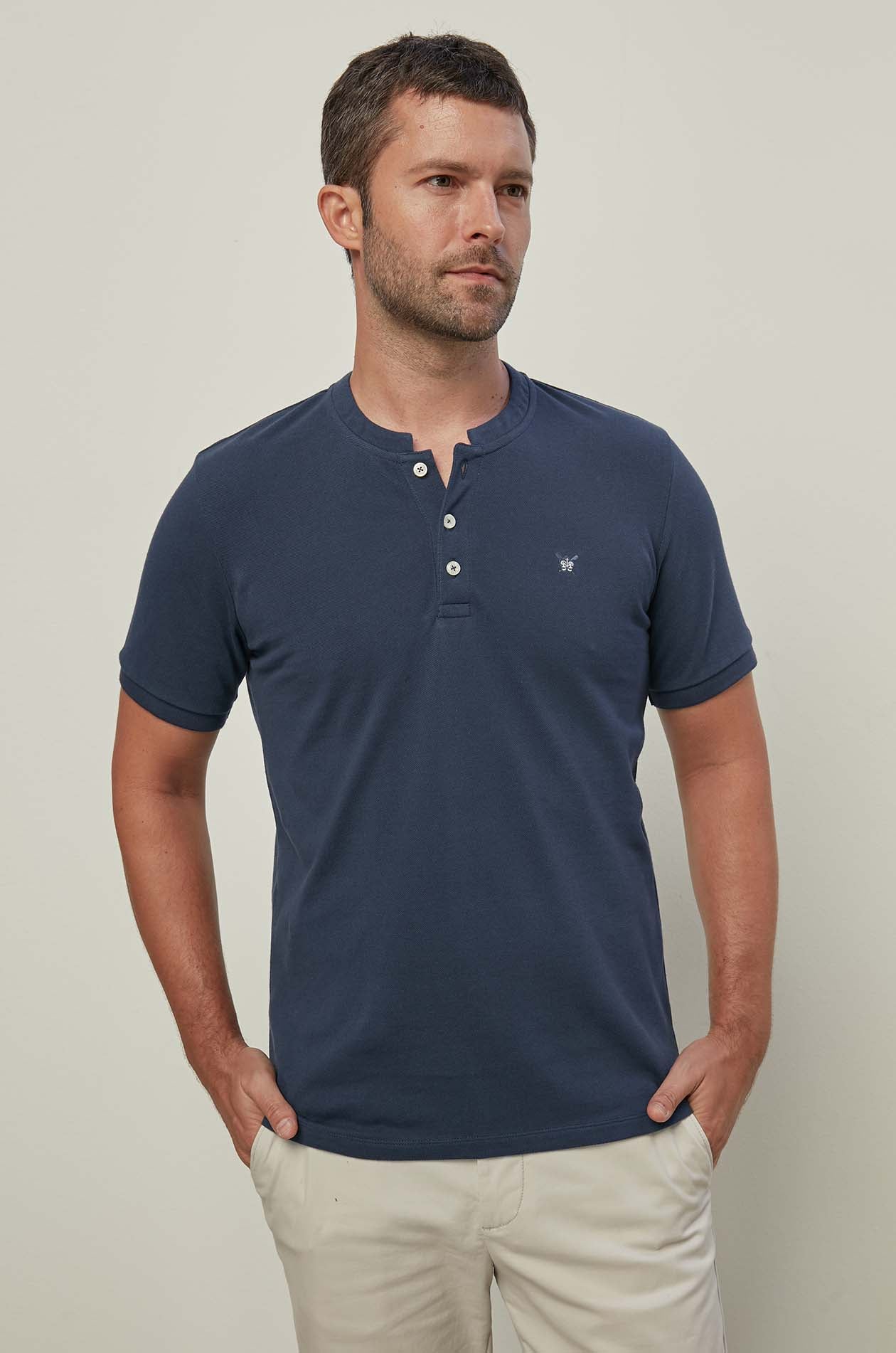HENLEY PIQUE TEE