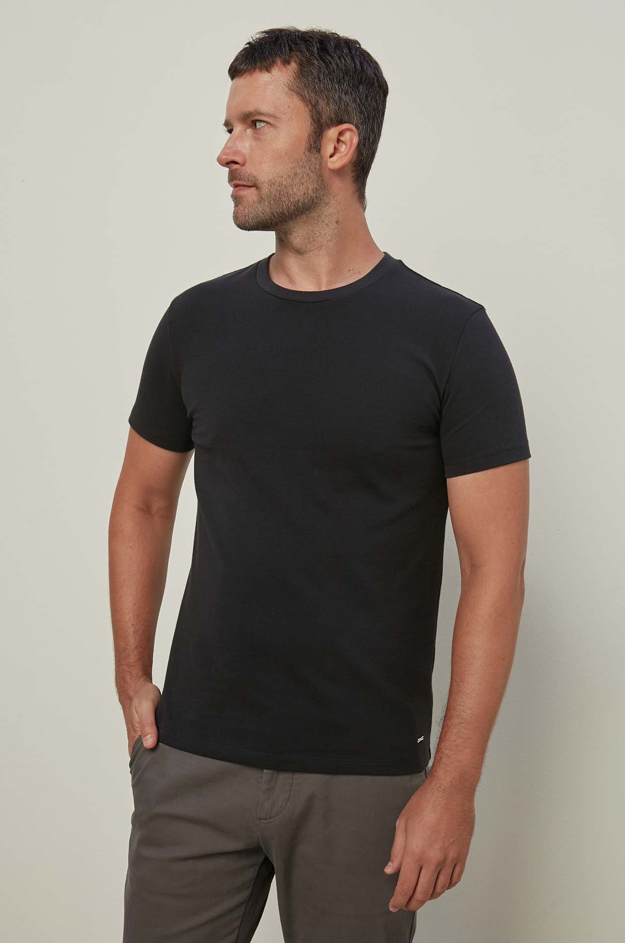 ROUND NECK PIQUE TEE