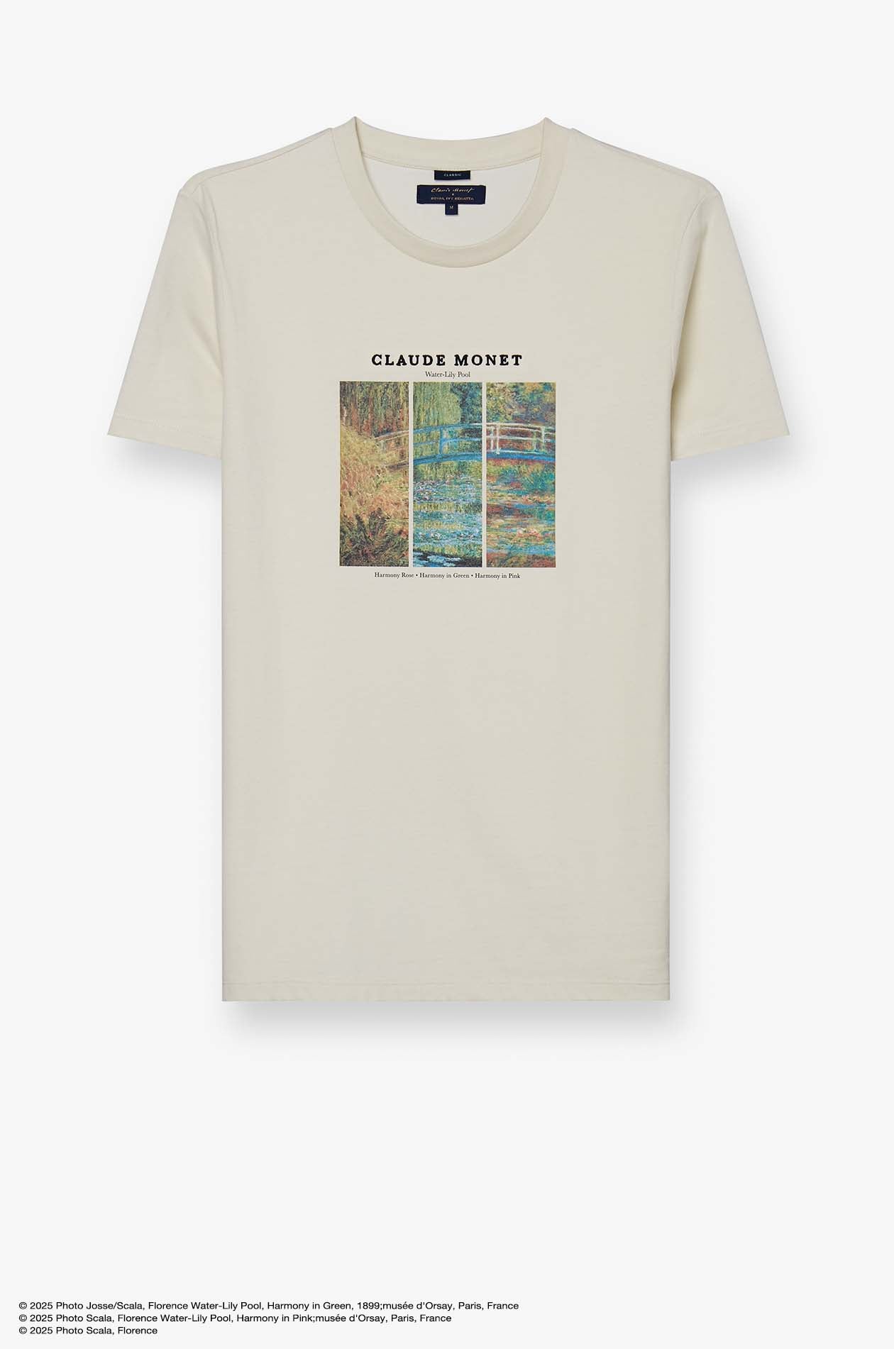 WATER LILIES AND JAPANESE BRIDGE  POND GRAPHIC TEE