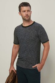 TWO COLOR THREAD KNITTED TEE