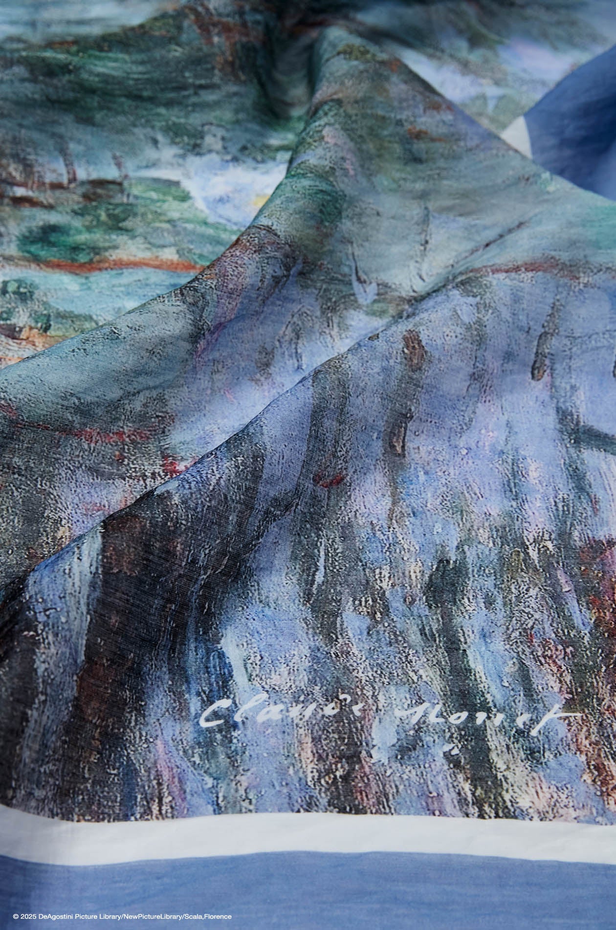REFLECTS VERTE MONET SQUARE SCARF