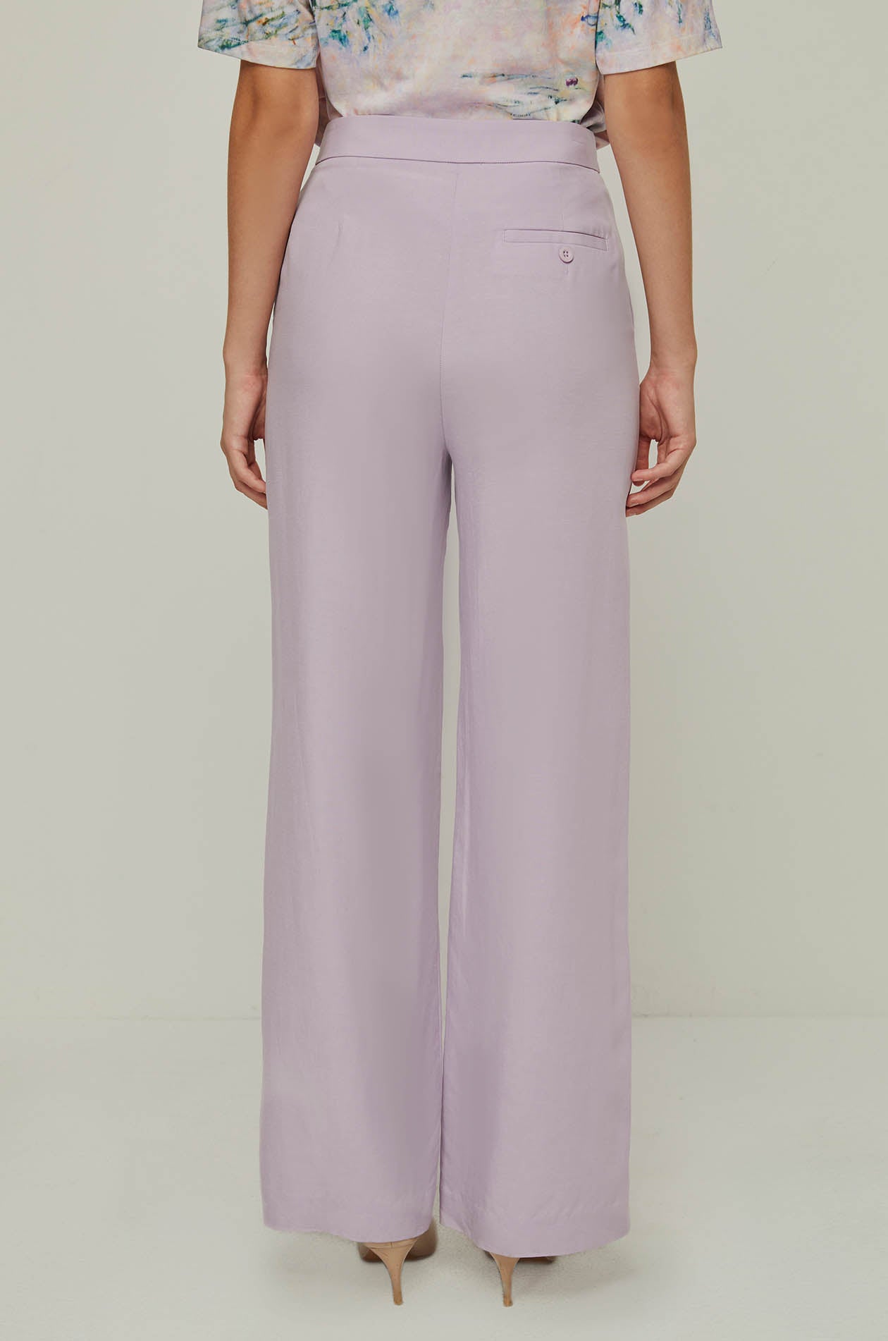 PURPLE STRAIGHT LEG PANTS