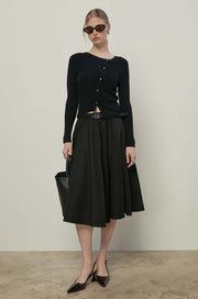 MIDI FLARE SKIRT