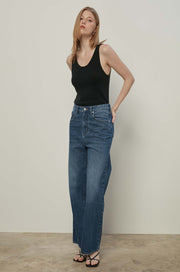 HIGH-RISE BAGGY JEANS