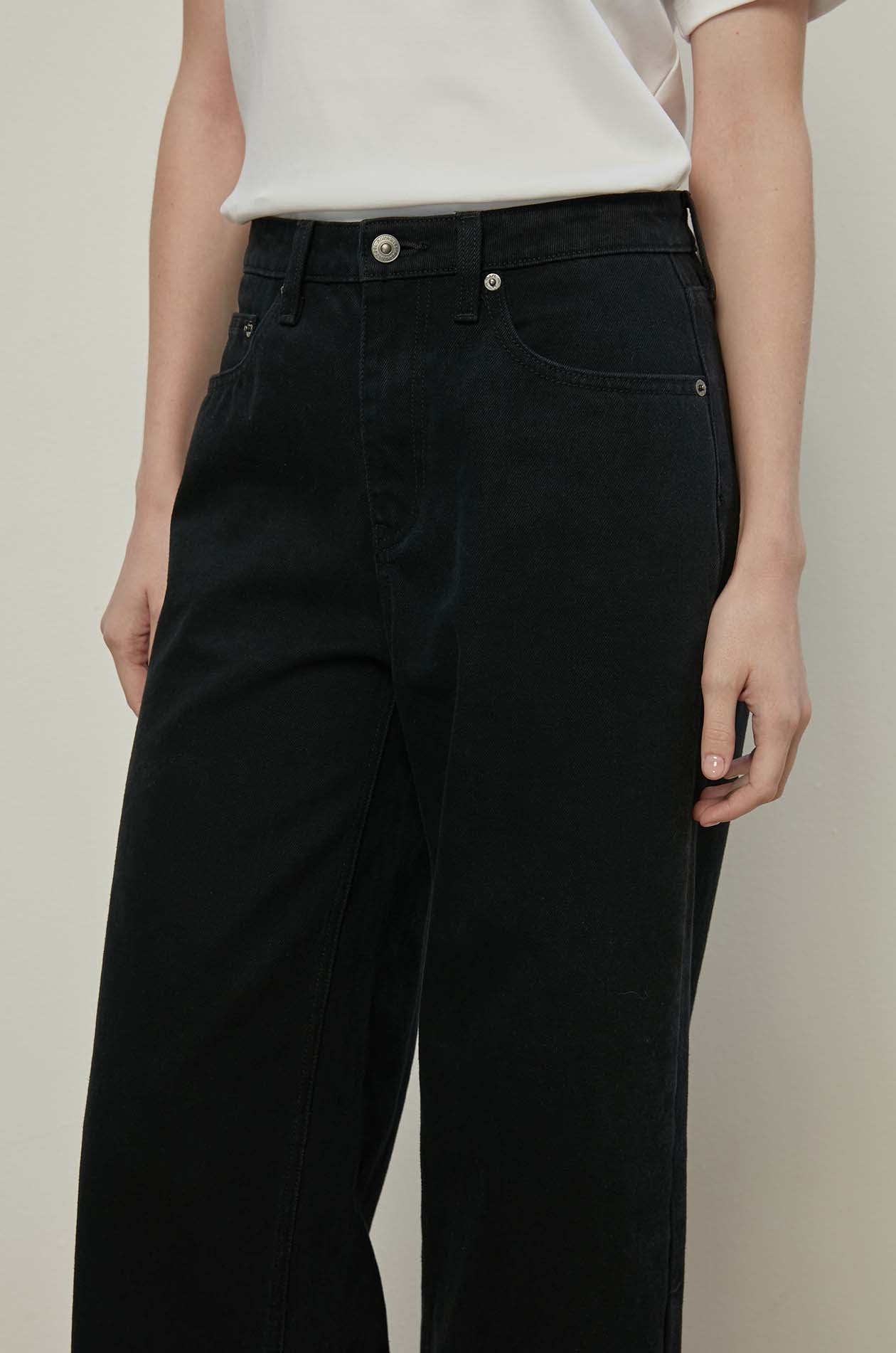 HIGH-RISE WIDE LEG JEANS