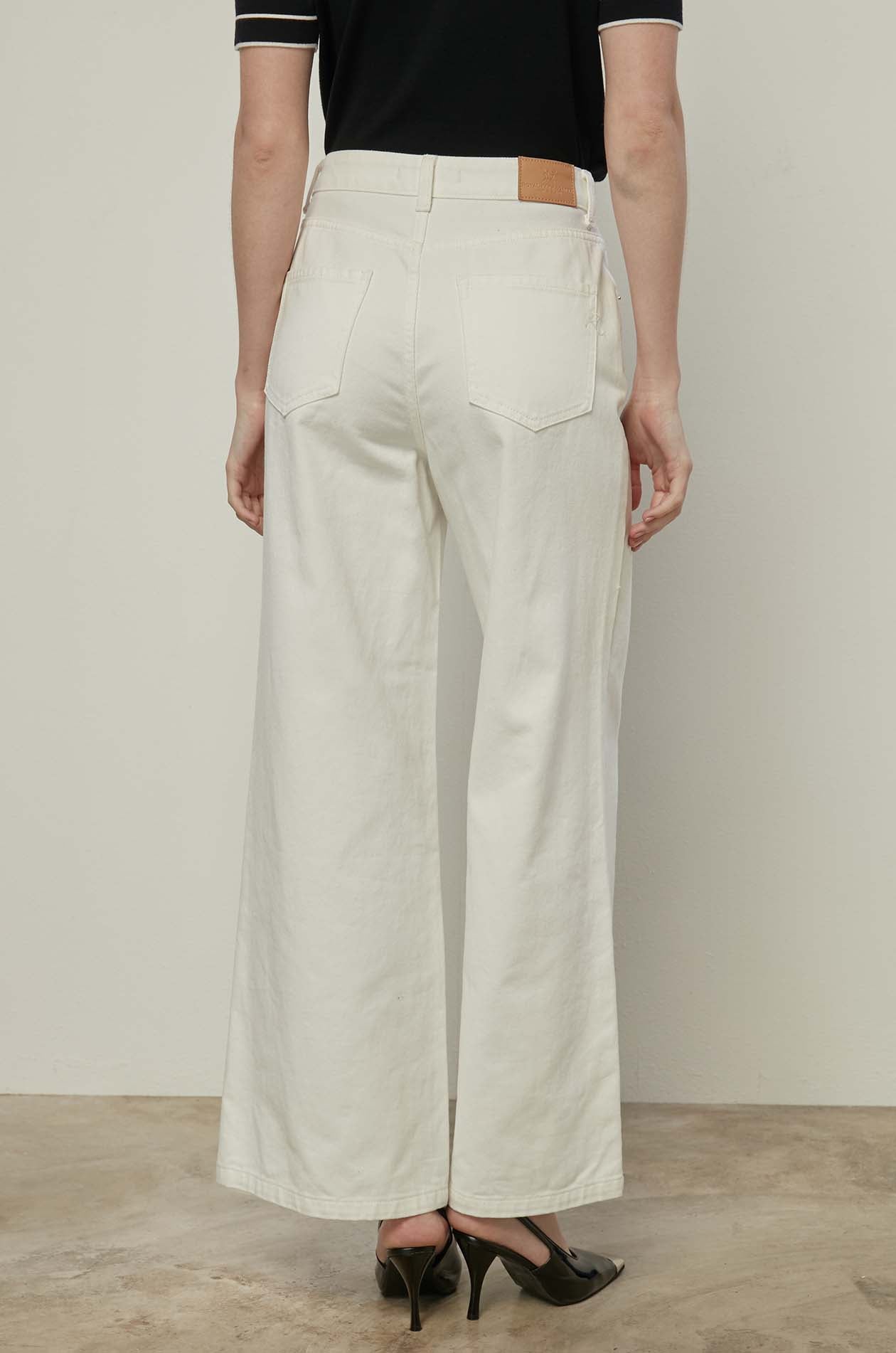 HIGH-RISE WIDE LEG JEANS