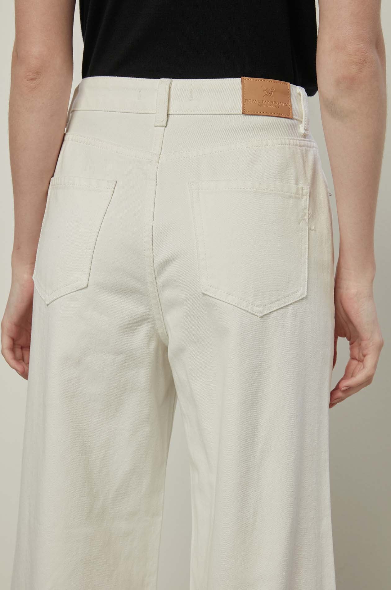 HIGH-RISE WIDE LEG JEANS
