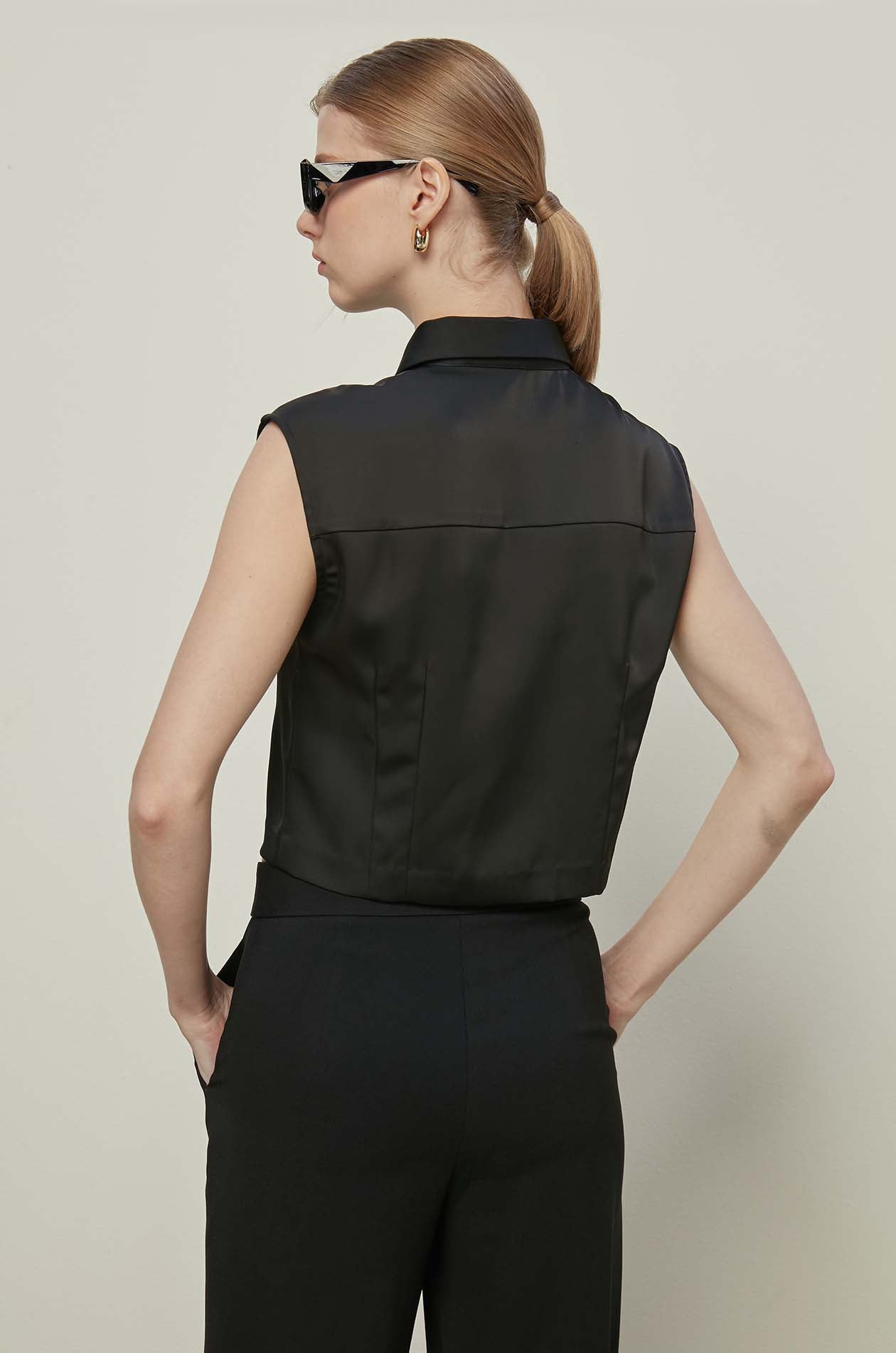 CAP SLEEVE BLOUSE