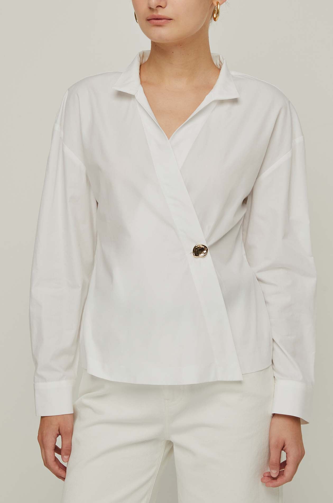 WRAP FRONT BLOUSE