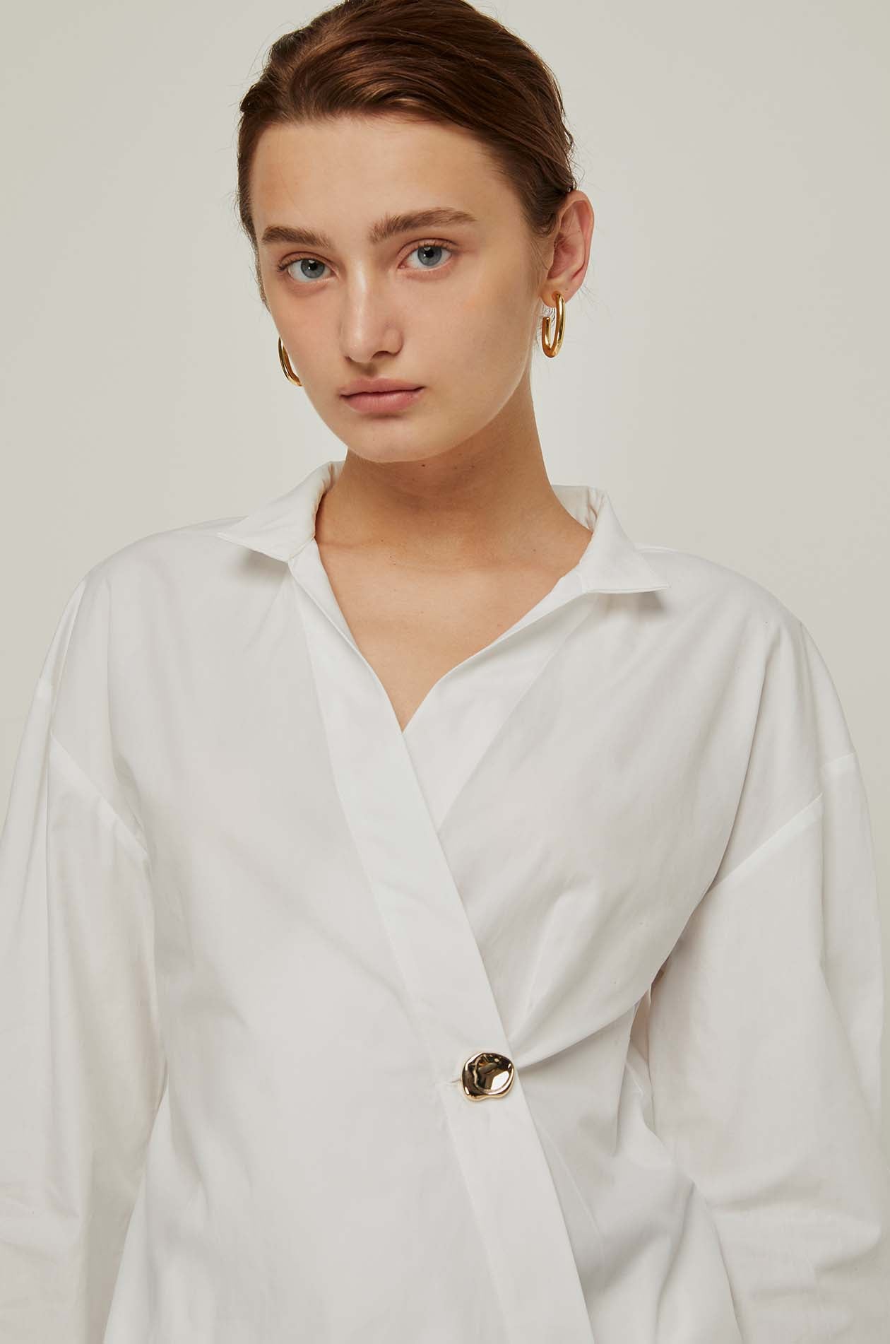 WRAP FRONT BLOUSE