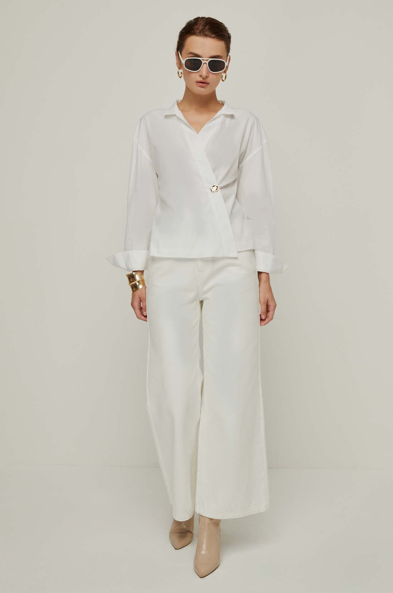 WRAP FRONT BLOUSE