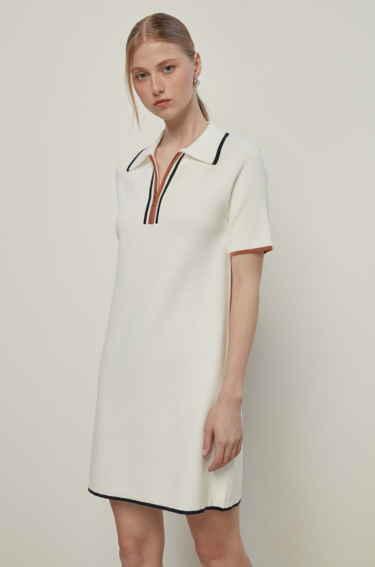 SHORT SLEEVE POLO DRESS