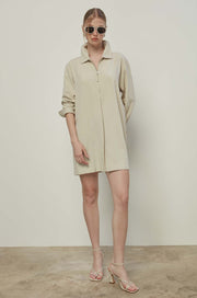 LONG SLEEVE ZIP FRONT DRESS