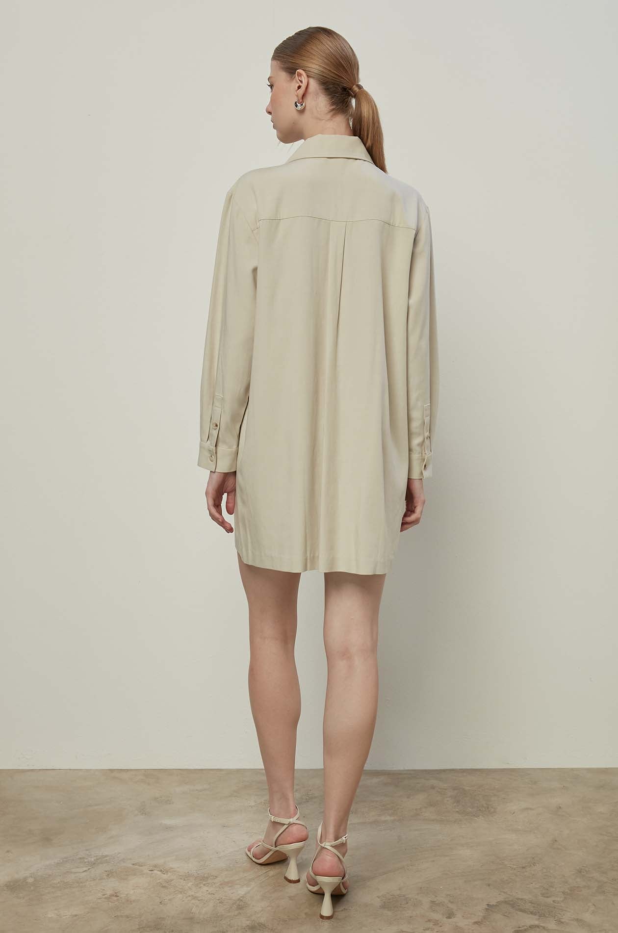 LONG SLEEVE ZIP FRONT DRESS