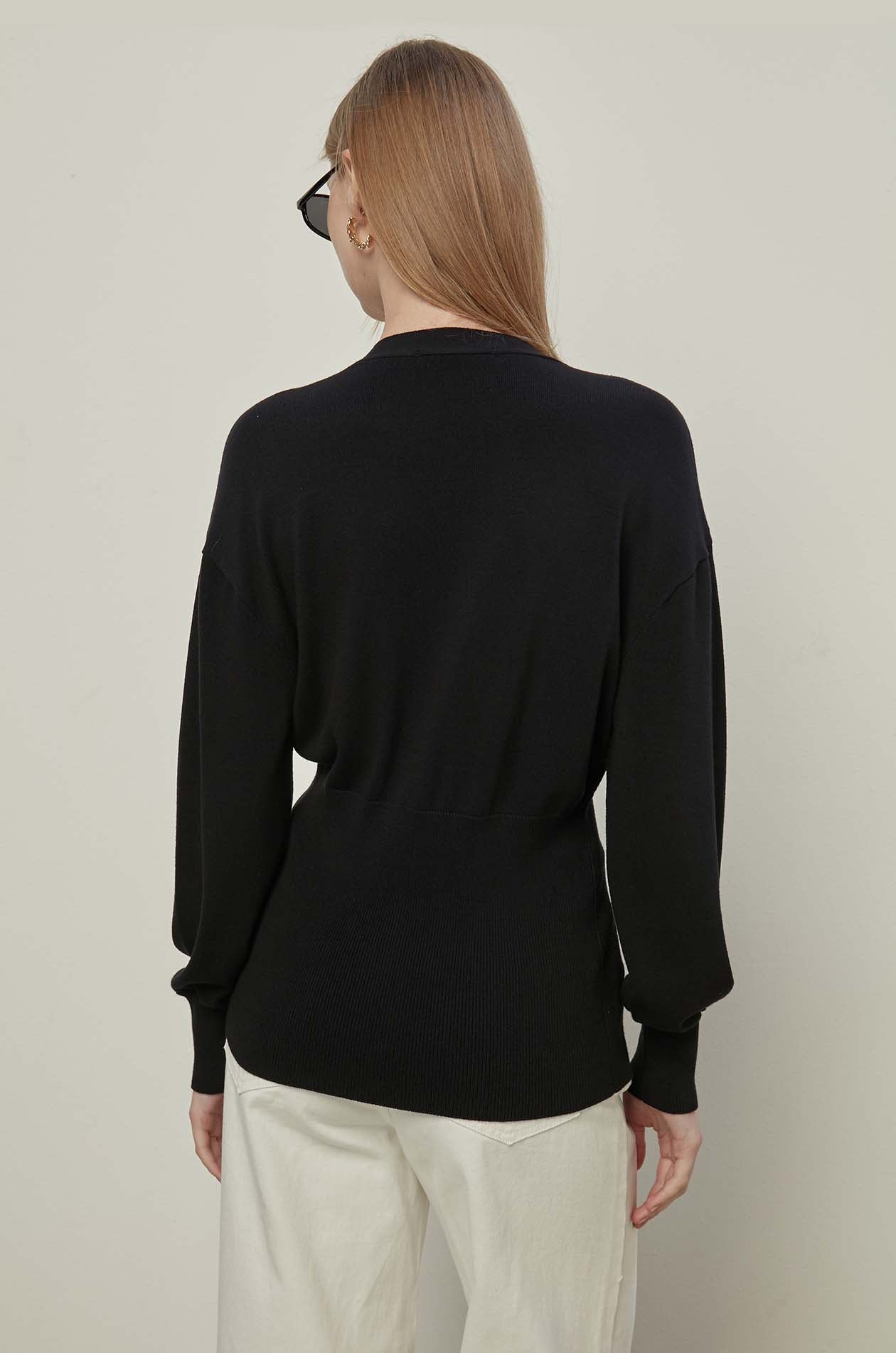 SINGLE BUTTON CARDIGAN