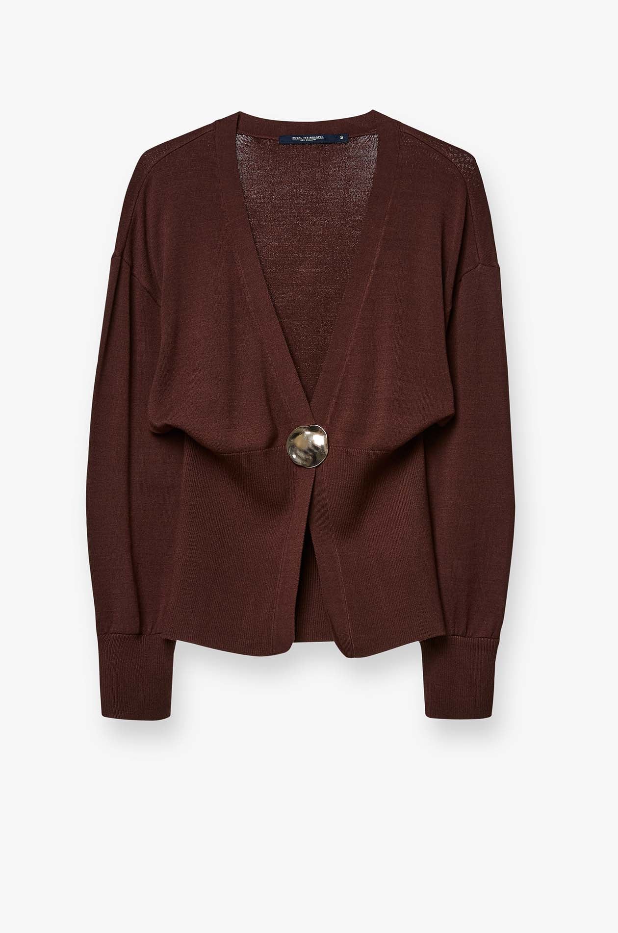 SINGLE BUTTON CARDIGAN